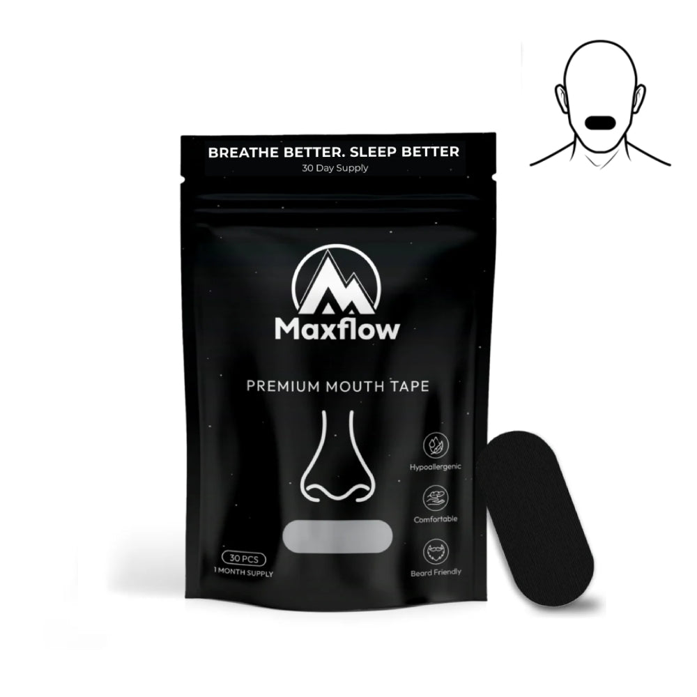 Pack of 30 beard-friendly mouth tapes for sleeping